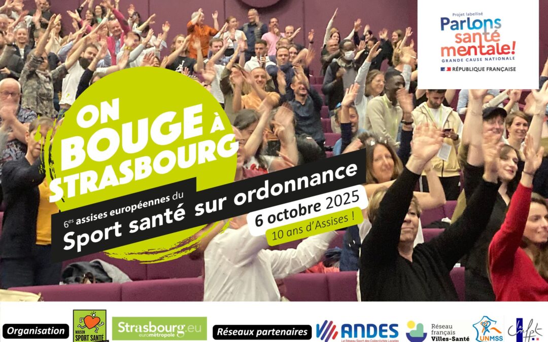 6èmes Assises nationales et européennes du Sport Santé sur Ordonnance : les inscriptions sont ouvertes !