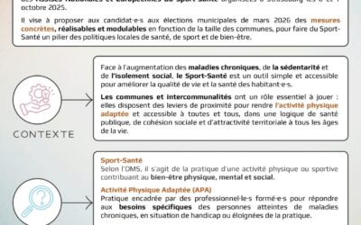 Municipales 2026 : une chance pour le sport santé !